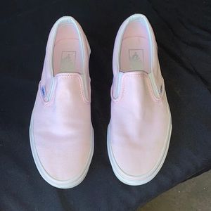 Woman’s Pink slip on Vans